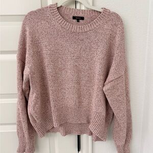 Quince Dusty Rose Crewneck Sweater